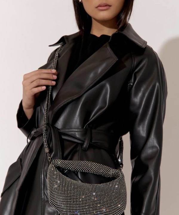 Mini Rhinestone Saddle Bag